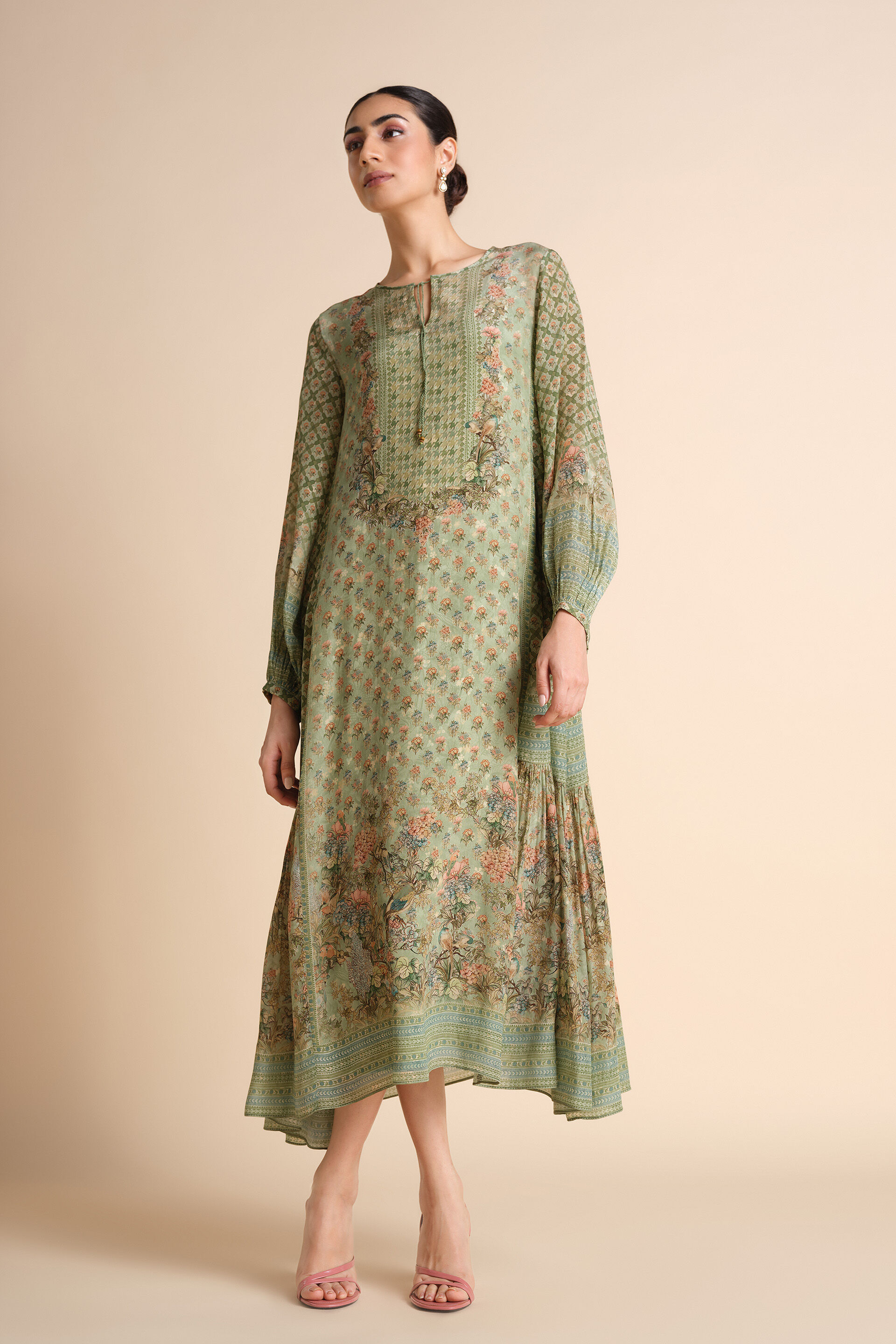 Archisa Dress - Sage, Sage, image 1
